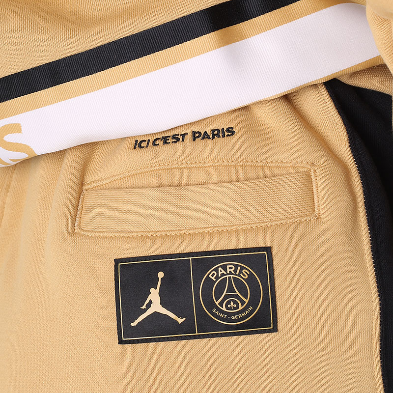 женские бежевые брюки Jordan Paris Saint-Germain Fleece Pants CU5299-723 - цена, описание, фото 6
